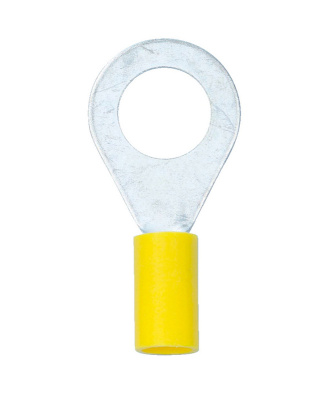 КЛЕММА КОЛЬЦЕВАЯ ЖЕЛТАЯ ПВХ M10 6Qмм (аналог WURTH 05589184)   бывший арт. 5997703560