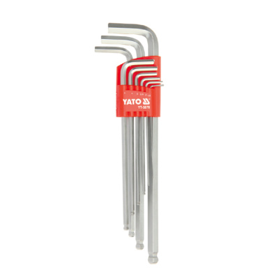 НАБОР КЛЮЧЕЙ ШЕСТИГРАННЫХ ШАР 1,5 10ММ 9ПР_ YT-5878   бывший арт. 5997741514